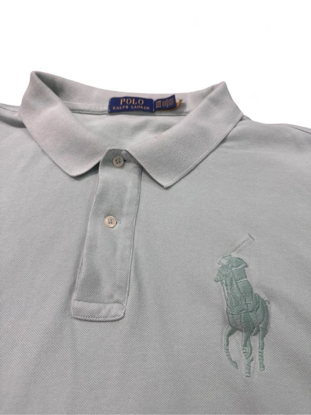 Polo ralph lauren big pony polo shirt embroidered mint green 4XL men’s RARE - Picture 2 of 7